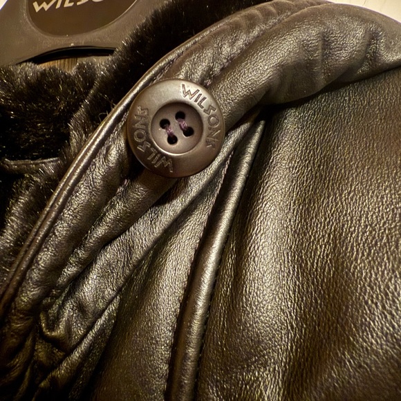 Wilson Black Leather Hooded Jacket - Picture 4 of 5